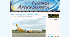 Desktop Screenshot of gacetaeronautica.com
