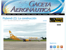 Tablet Screenshot of gacetaeronautica.com